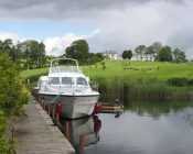 Boat on the River Shannon, Glasson  Golf Hotel, Glasson, Co. Westmeath, Ireland